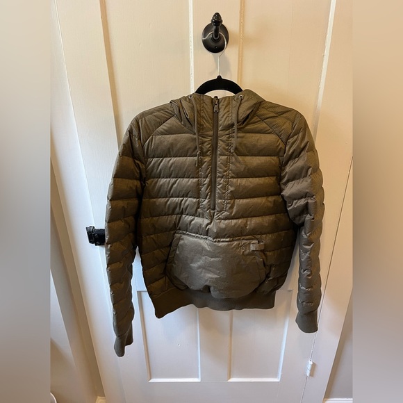 Prana Pyx Down Filled Pullover Hoodie Puffer Jacket Size Medium - Picture 2 of 10